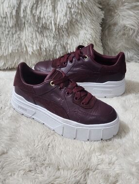 Puma Womens Mayze Stack Edgy Cord Platform Sneakers